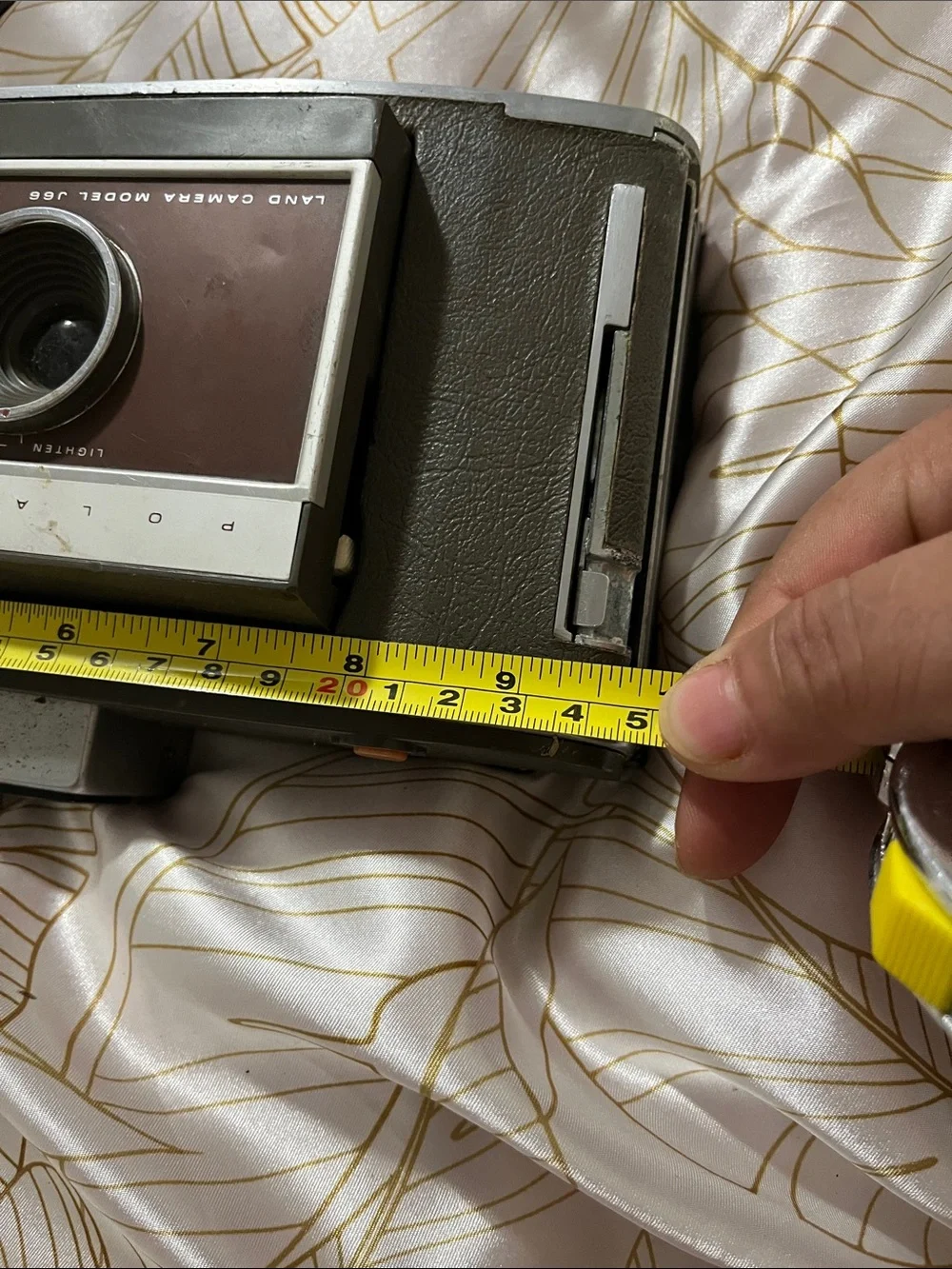 Polaroid Land Camera in Brown and Silver